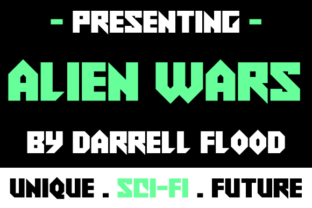 Alien Wars: A Futuristic Display Font for Bold Editorial Design