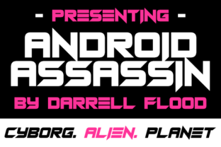 Android Assassins: A Bold Display Font for Makers