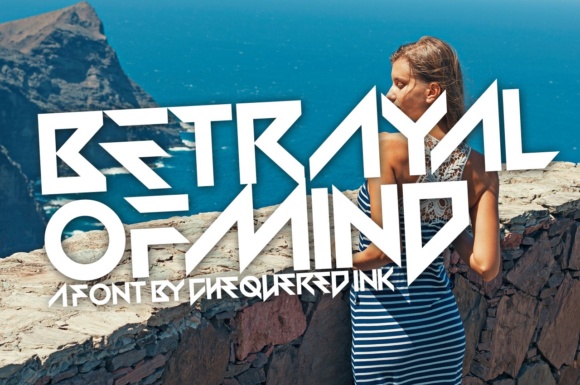 Betrayal of Mind: A Bold Techno Display Font for Makers