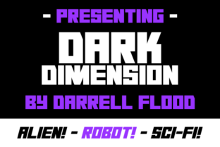 Dark Dimension: A Futuristic Display Font for Branding