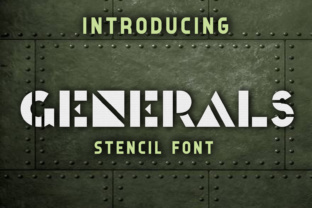 Generals: A Bold Display Font for High-Impact Design Projects