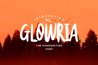 Glowria: A Modern Handwritten Font for Editorial Design