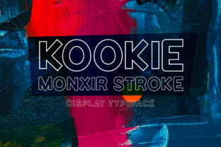 Kookie Monxir Stroke: A Bold Display Font for Campaigns