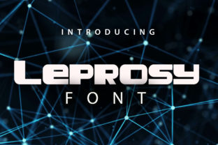 Leprosy: A Bold Display Font for Editorial Design