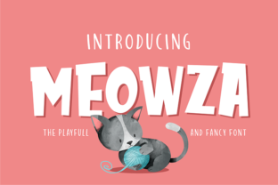 Meowza: A Playful Display Font for Crafters