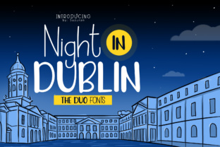 Night in Dublin: A Cheerful Display Font for Crafters and Makers