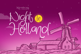 Night in Holland: A Playful Display Font for Campaigns