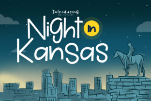 Night in Kansas: A Playful Display Font for Web Design