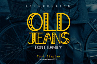Old Jeans: A Unique Display Font for Crafters