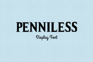 Penniless: A Premium Display Font for Crafters