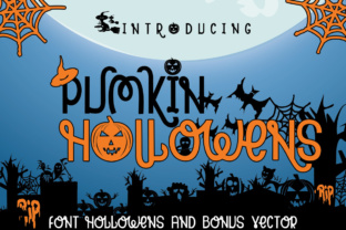 Pumpkin Hollowens: A Spooky Display Font for Crafters