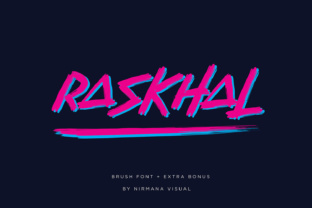 Raskhal: A Neon-Inspired Display Font for Brands