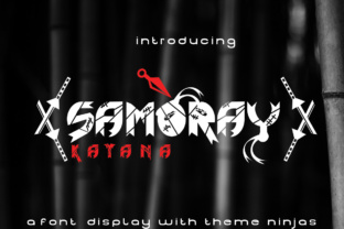 Samoray: A Playful Ninja Display Font for Crafters