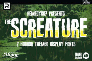 Screature: A Horror-Inspired Display Font Review
