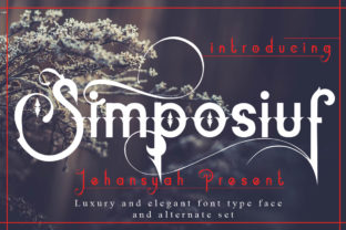 Simposiuf: A Unique Display Font for Crafters