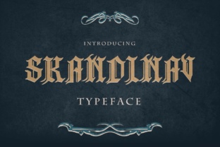 Skandinav: A Bold Tattoo Style Display Font for Makers