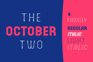 The October Two: A Clean Display Font for Modern Web Design