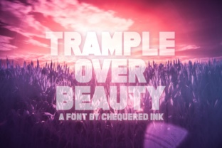 Trample over Beauty: A Bold Display Font for Campaigns