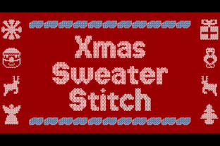 Xmas Sweater Stitch: A Festive Display Font Review